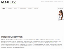 Tablet Screenshot of mai-lux.de